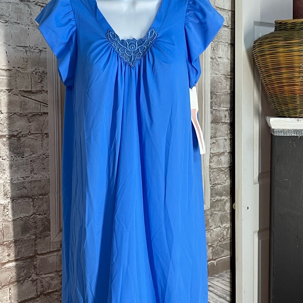 Blue Embroidered Dress